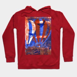 Hot Air Balloon RWB with Blue Birds Hoodie